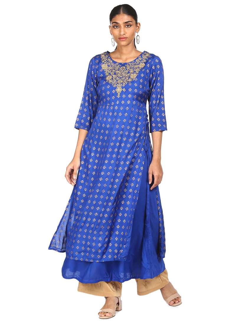  printed anarkali kurta