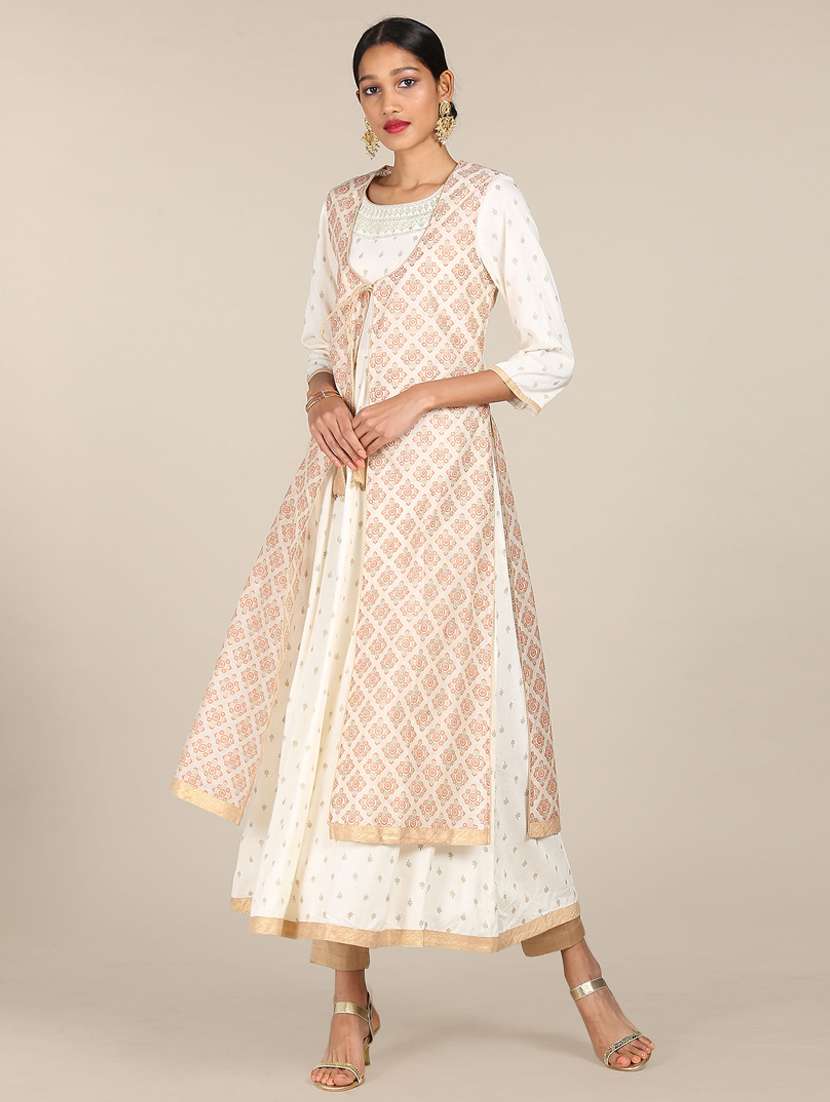 printed anarkali kurta