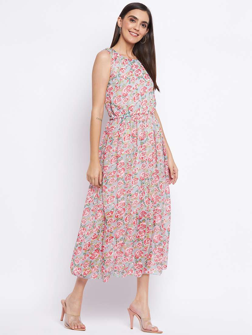 women's fit & flare floral dress - 18354937 -  Standard Image - 2