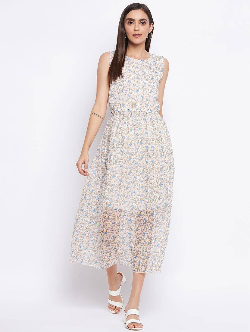 women's fit & flare floral dress - 18354939 - Zoom Image - 0