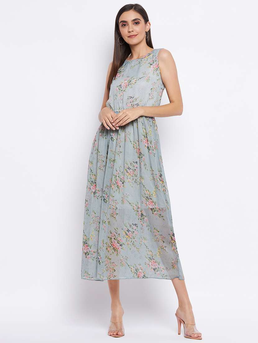 women's fit & flare floral dress - 18354940 -  Standard Image - 2