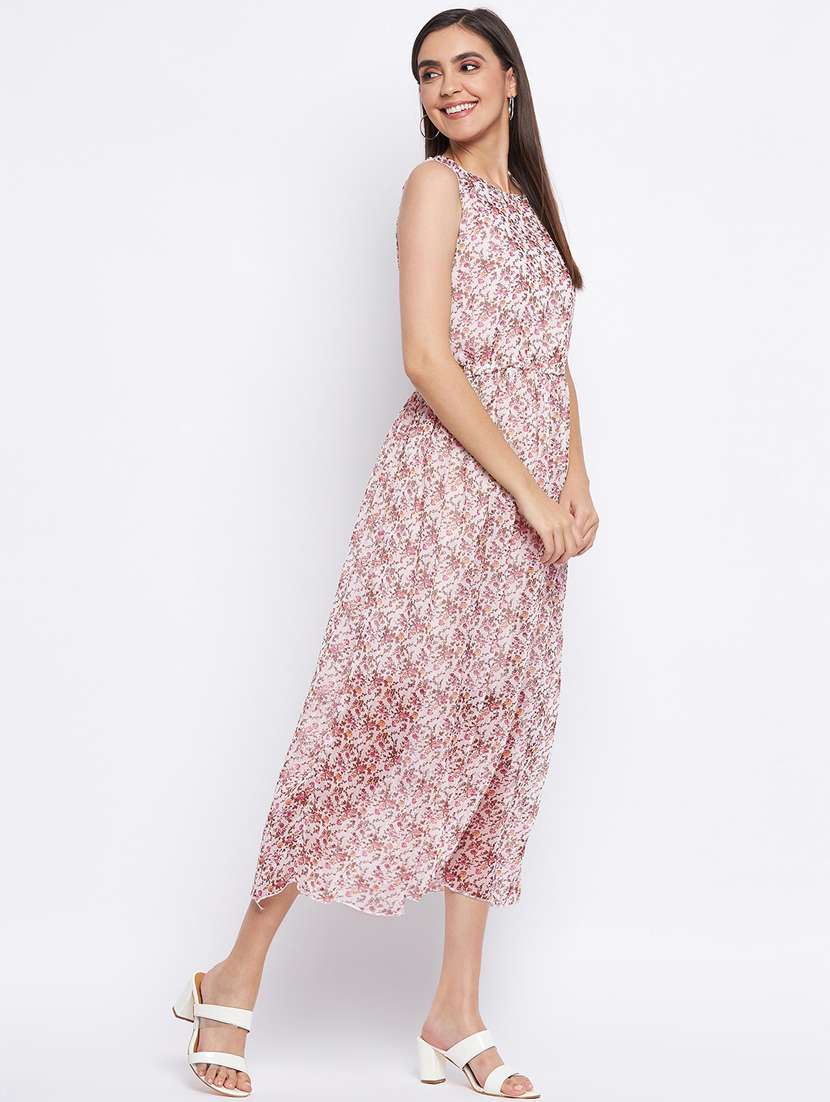 women's fit & flare floral dress - 18354942 -  Standard Image - 2