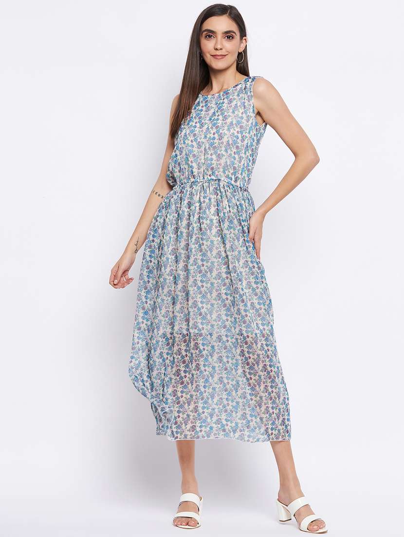 women's fit & flare floral dress