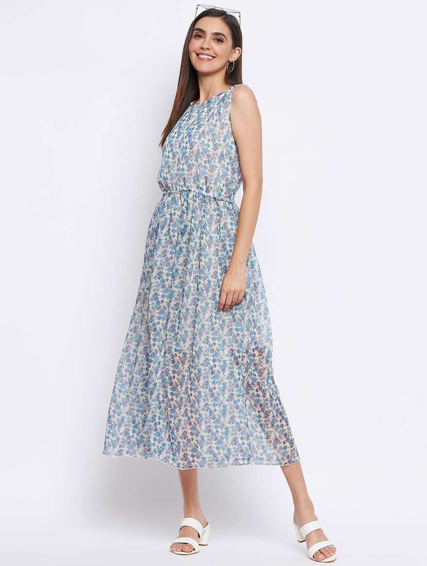 women's fit & flare floral dress - 18354945 -  Standard Image - 2