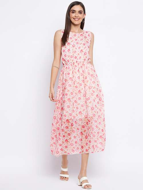 women's fit & flare floral dress - 18354946 -  Standard Image - 0