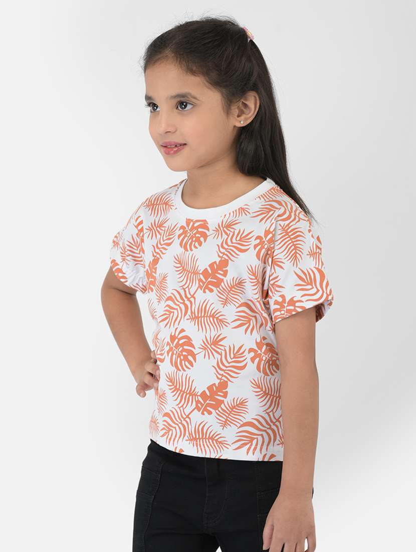 white printed regular tee - 18355337 -  Standard Image - 2