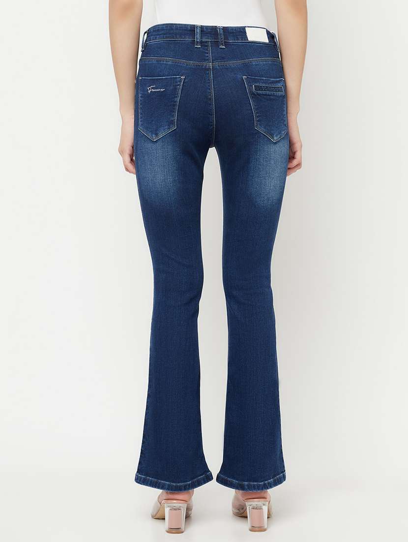 blue mid rise acid washed bootcut jean - 18355354 -  Standard Image - 2