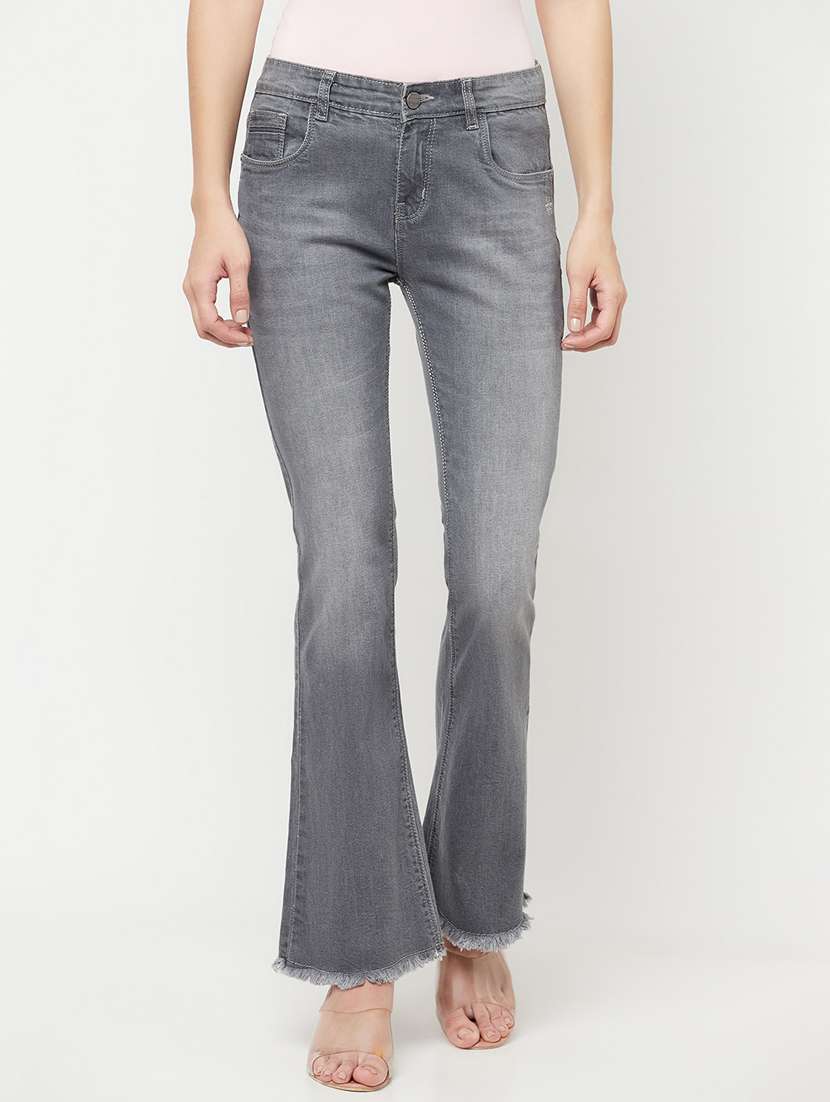 women's plain bootcut jeans