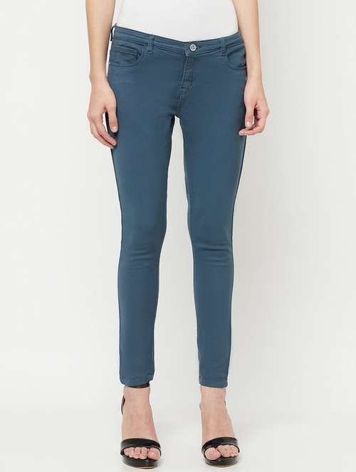 women's plain slim fit jeans - 18355358 - Standard Image - 0