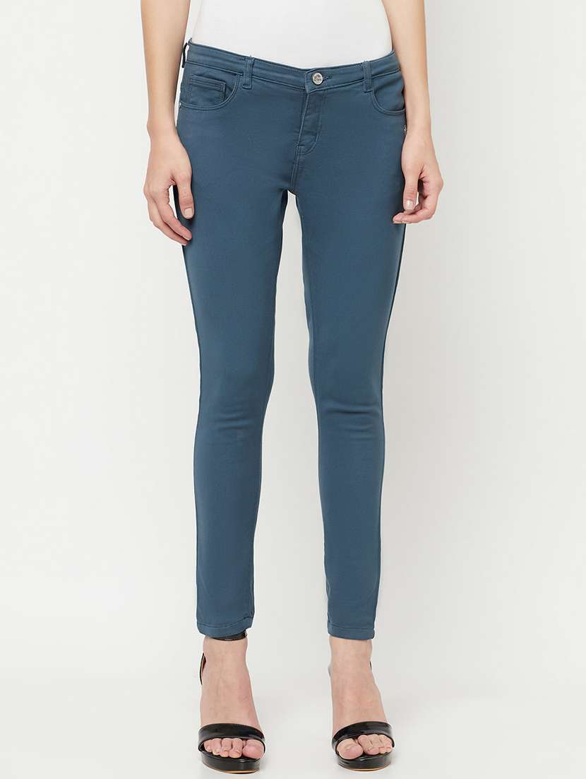 women's plain slim fit jeans - 18355358 - Zoom Image - 0