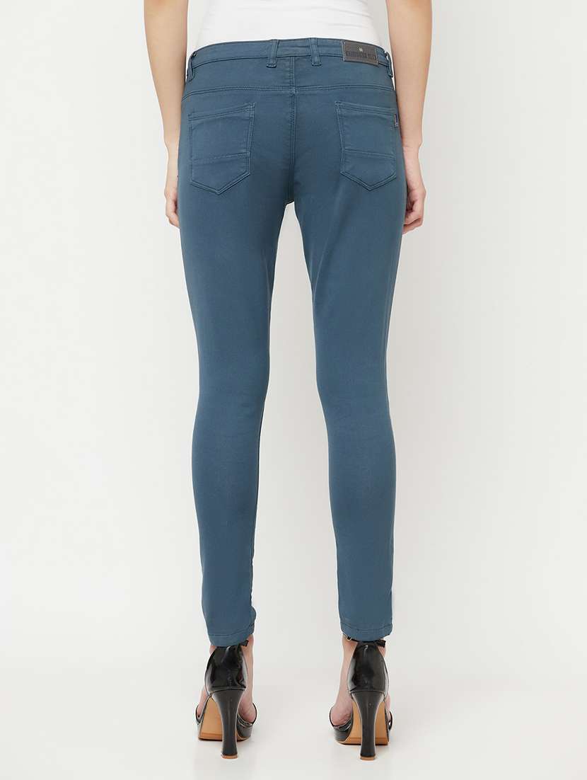 women's plain slim fit jeans - 18355358 - Standard Image - 2