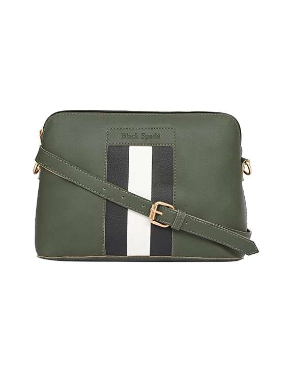 green striped regular sling bag - 18355913 -  Zoom Image - 0