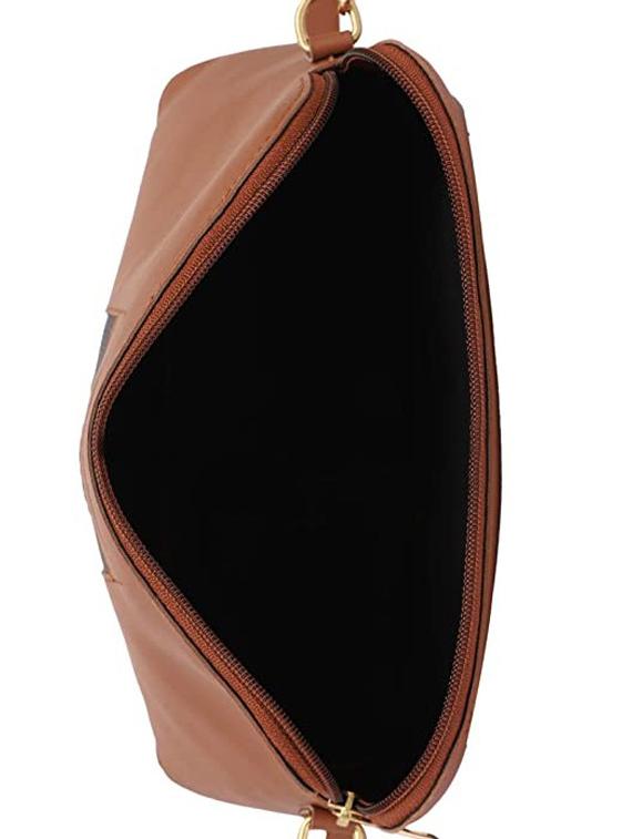 tan striped regular sling bag - 18355914 - Standard Image - 2