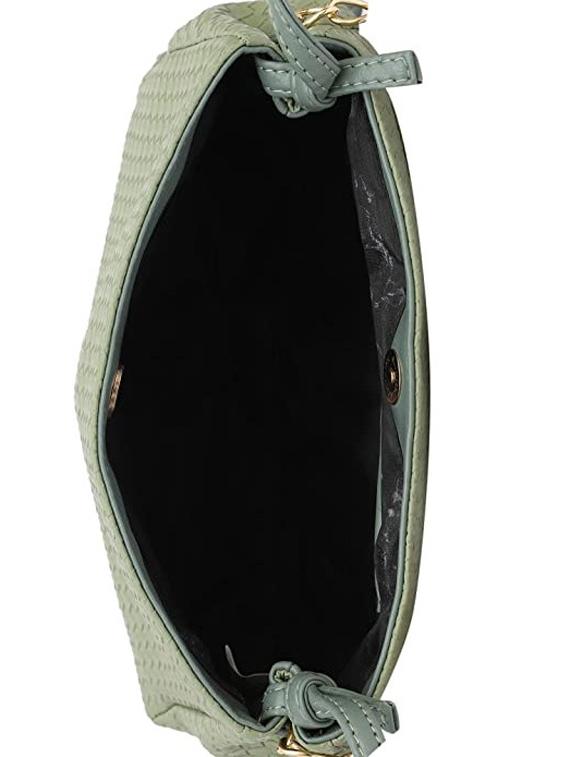 green textured regular sling bag - 18355916 - Standard Image - 2