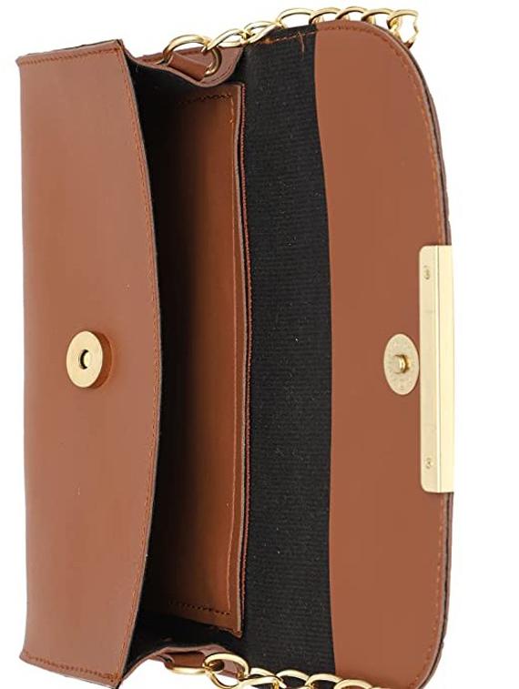 tan solid regular sling bag - 18355955 - Standard Image - 2