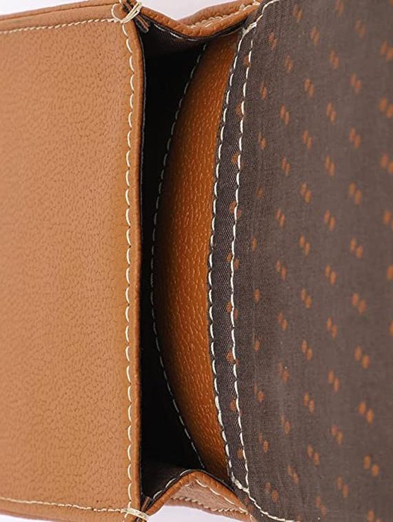 tan solid regular sling bag - 18355960 - Standard Image - 2