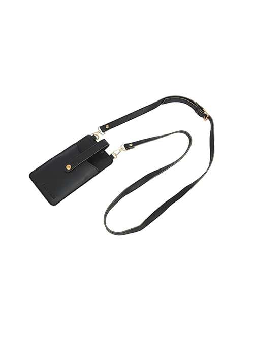 black solid regular sling bag - 18355993 -  Standard Image - 0