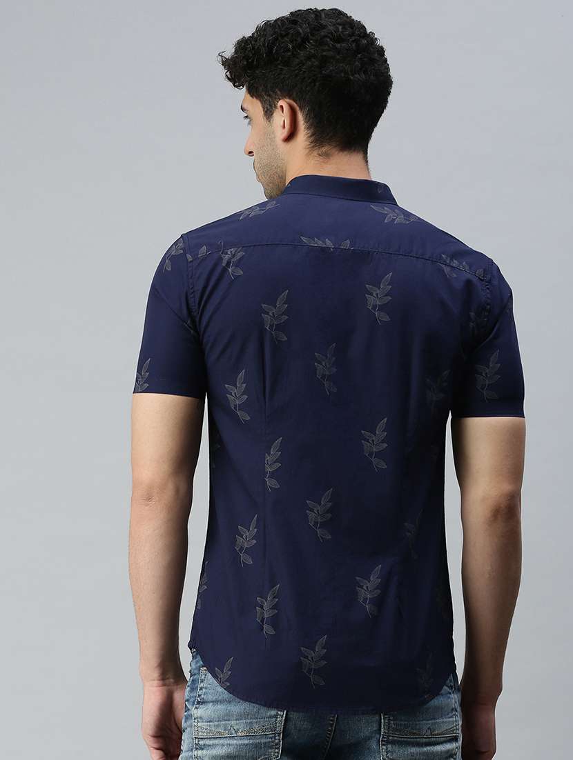 mens leaf print casual shirt - 18356052 -  Standard Image - 2