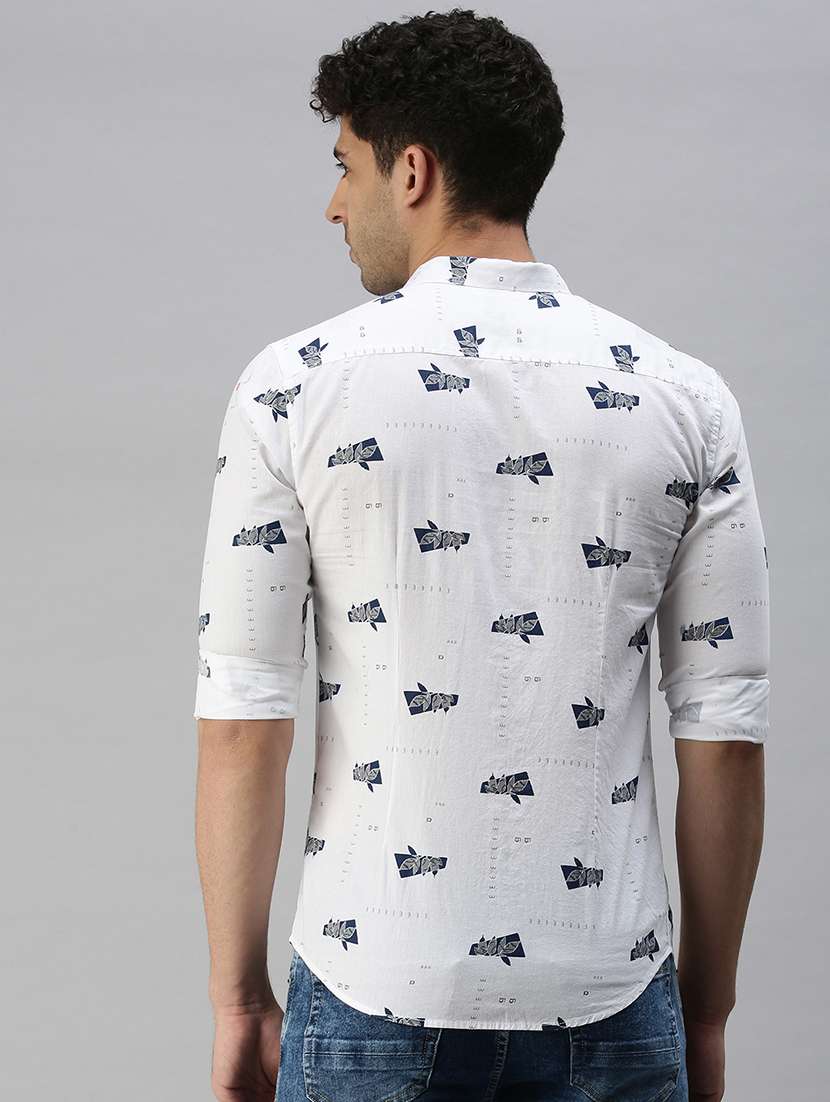 mens leaf print casual shirt - 18356072 -  Standard Image - 2