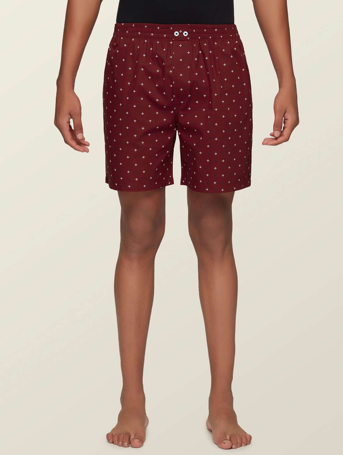 Set Of 2 Printed Cotton Boxer