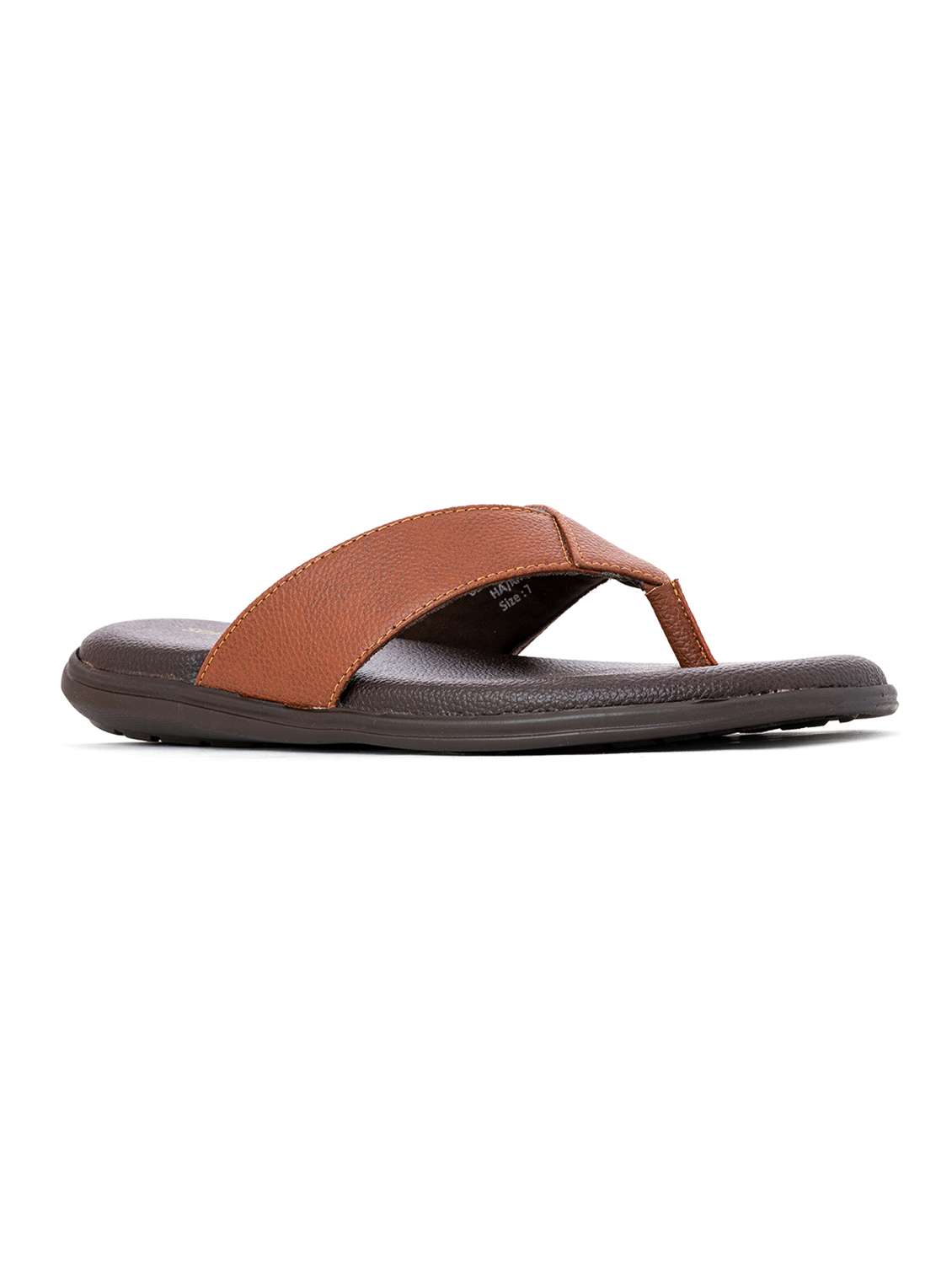 brown toe separator flip flop