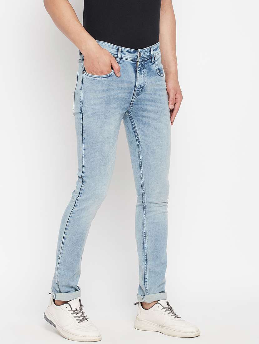 blue light-washed denim jean - 18356828 -  Standard Image - 2