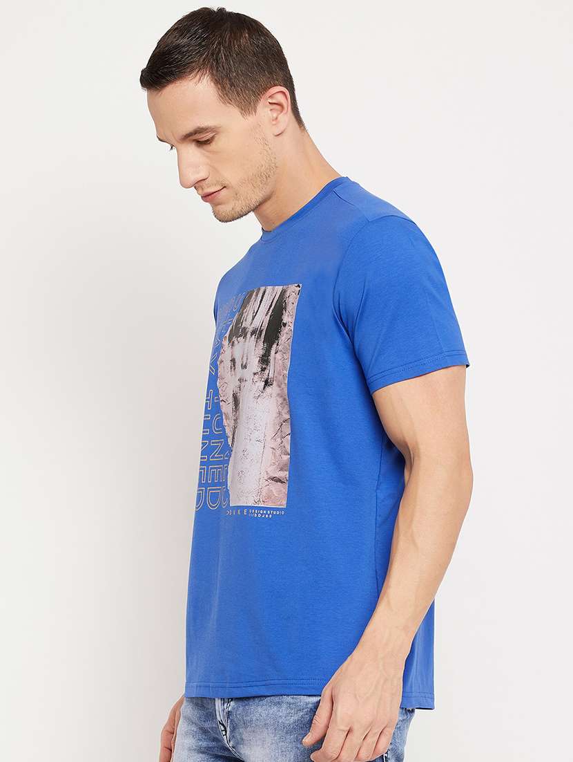 blue front print t-shirt - 18356852 -  Standard Image - 2