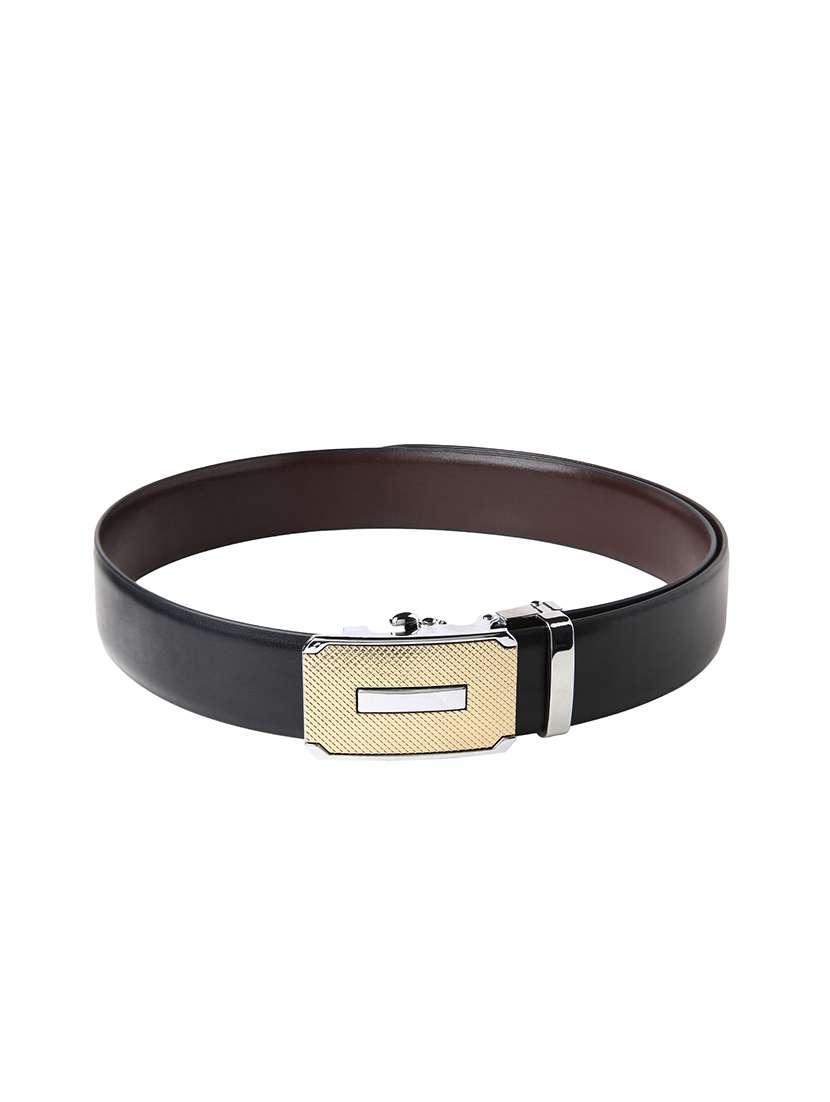 black leatherette belt