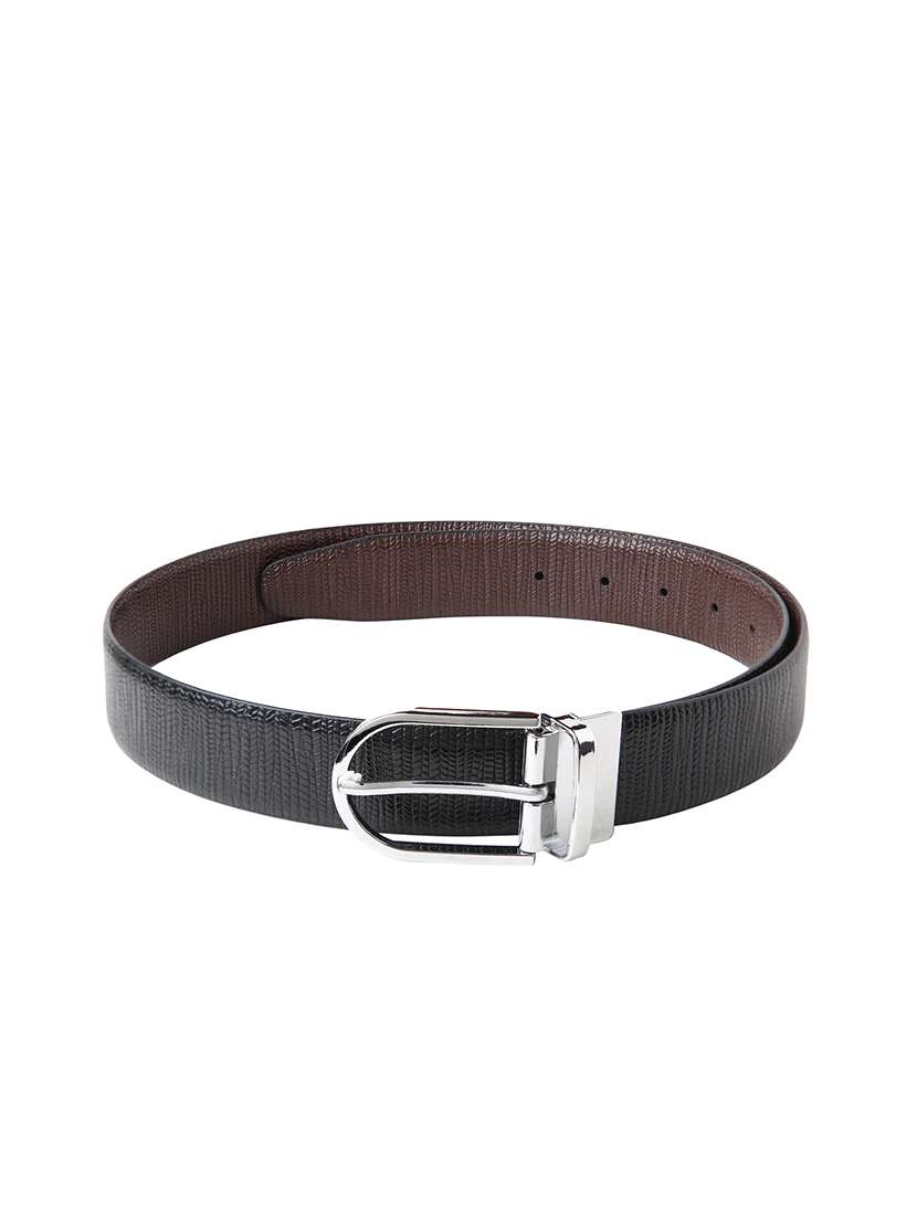 black leatherette belt