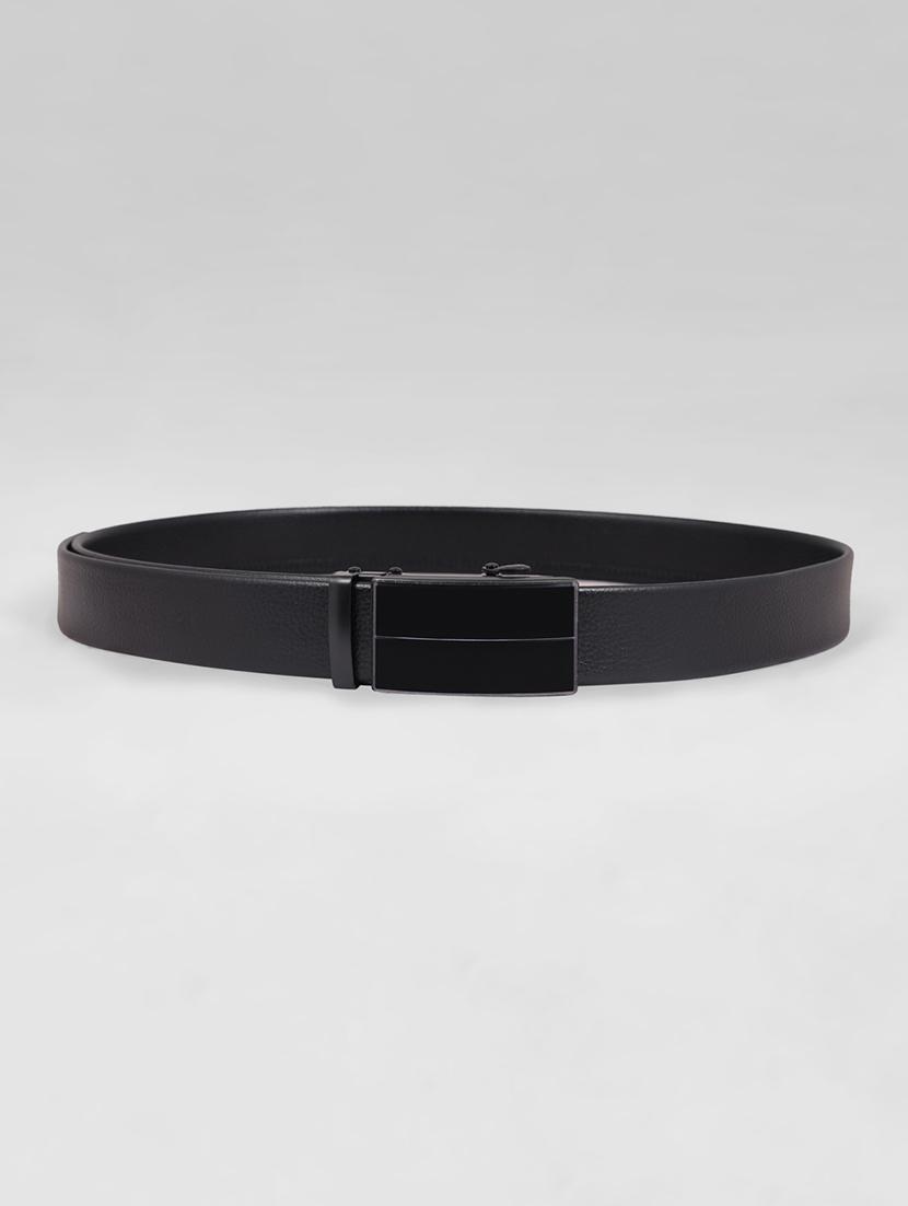 black leatherette belt