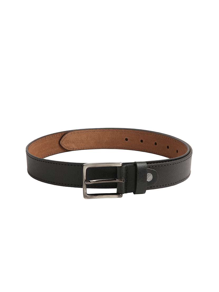 black leather belt