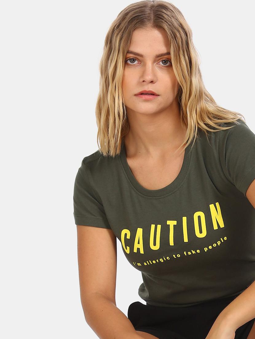round neck typography tee - 18358152 - Standard Image - 2
