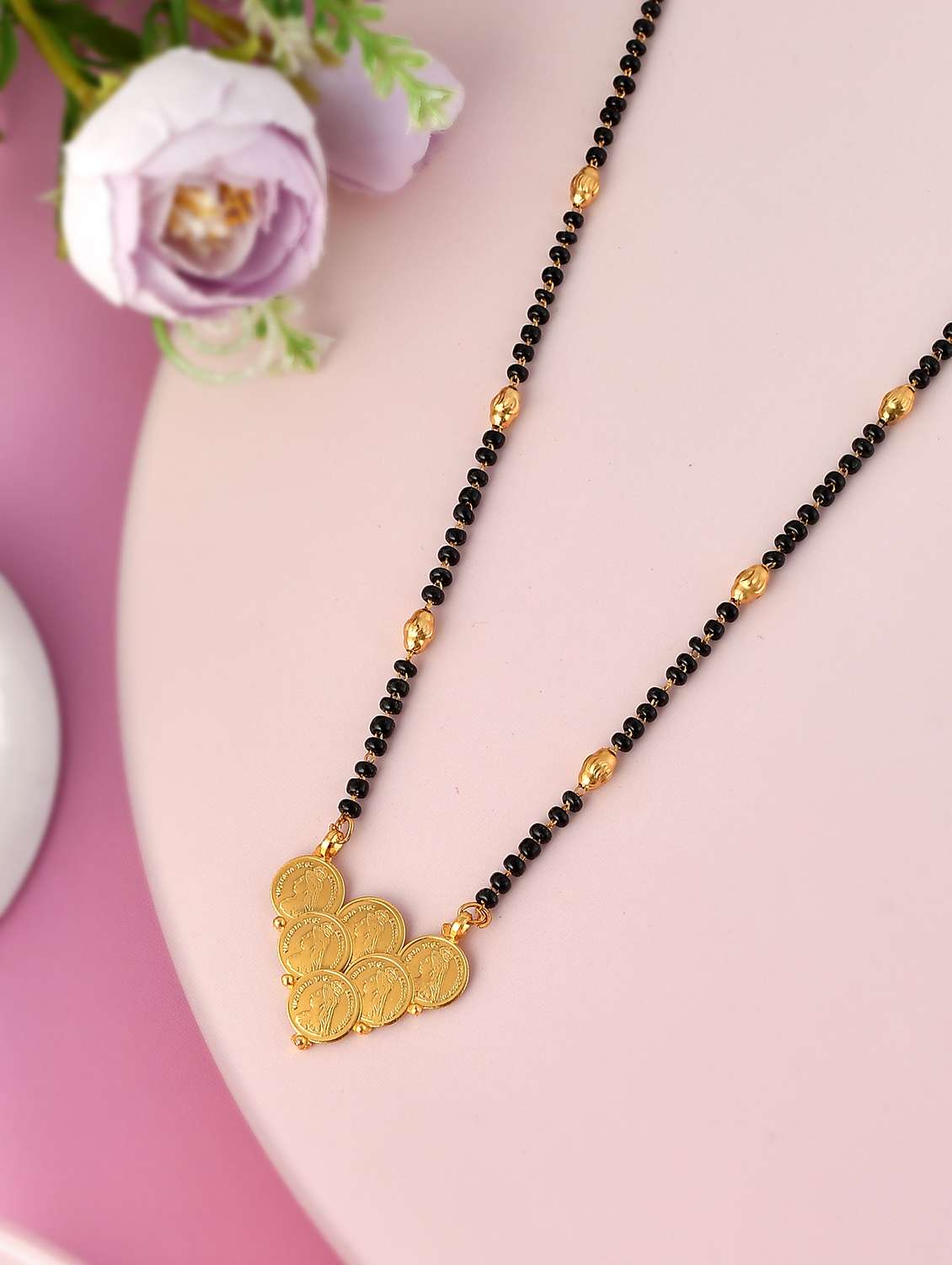 gold beads mangalsutra