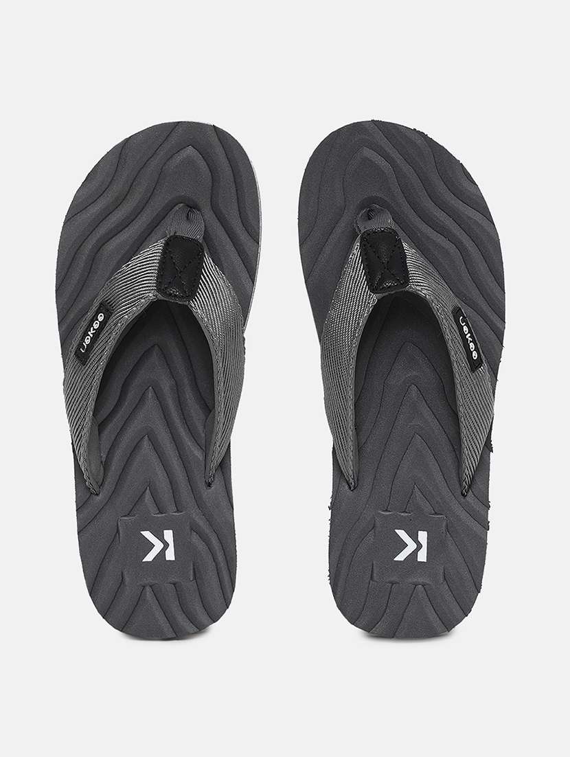 grey rubber slip on flip flops - 18358717 -  Standard Image - 2