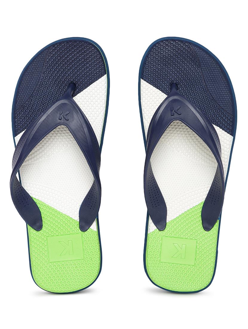 navy rubber slip on flip flops - 18358721 - Standard Image - 2