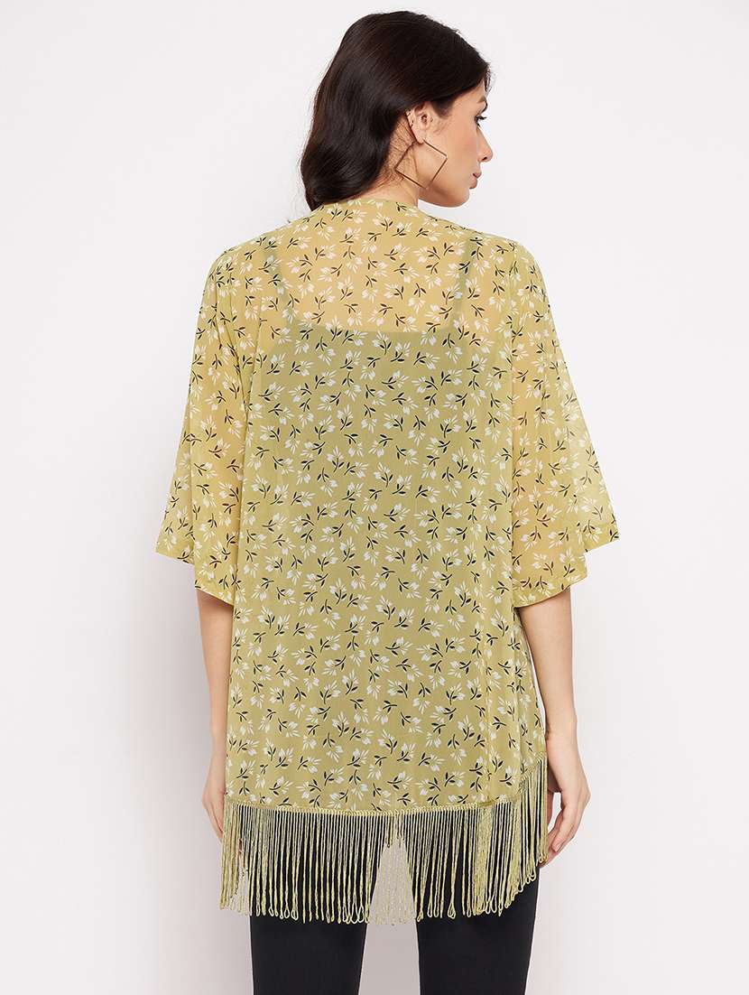 three querter sleeve floral regular shrug - 18359178 -  Standard Image - 2