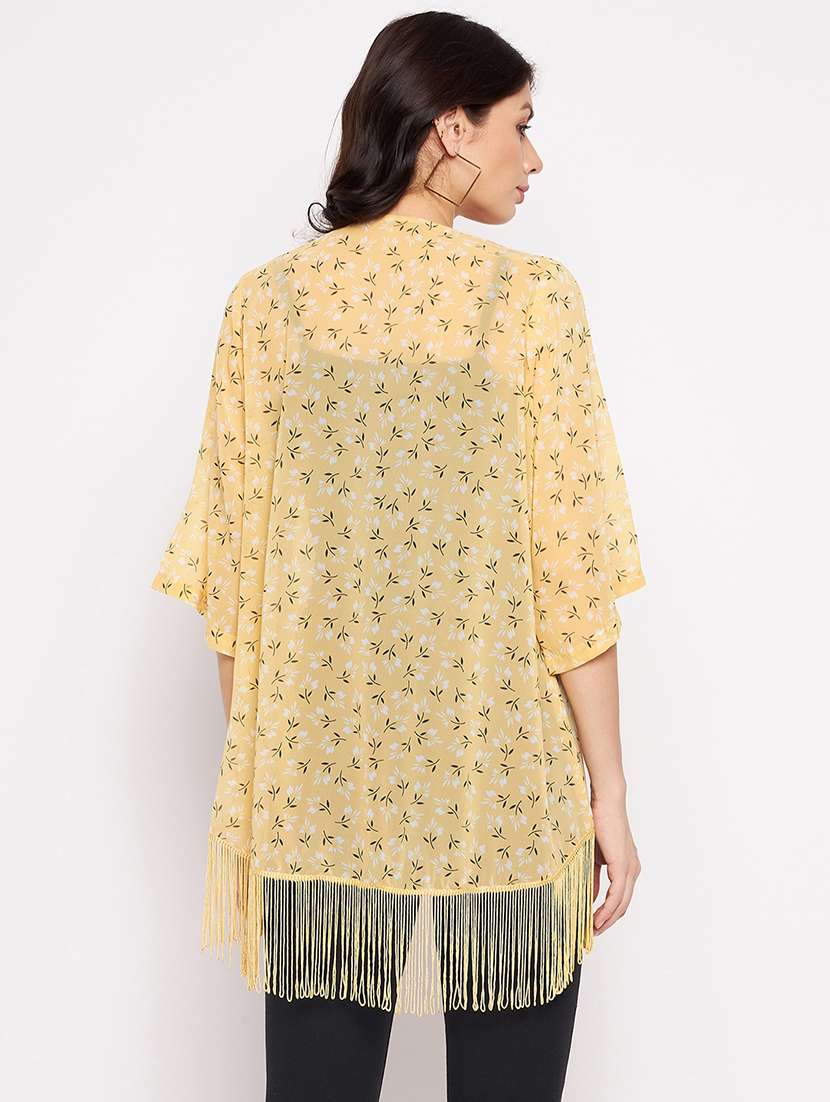 three querter sleeve floral regular shrug - 18359180 -  Standard Image - 2