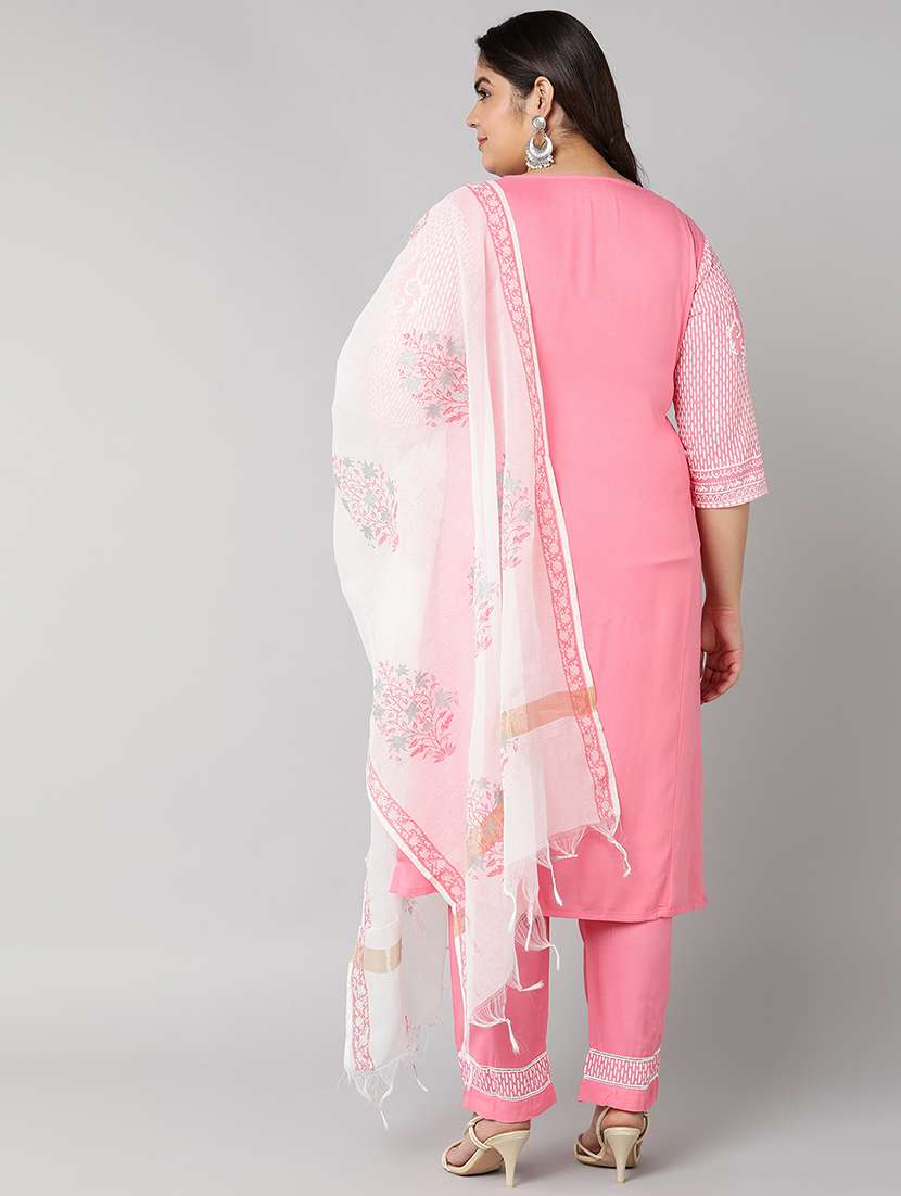 pink plus size suit set - 18359339 -  Standard Image - 2