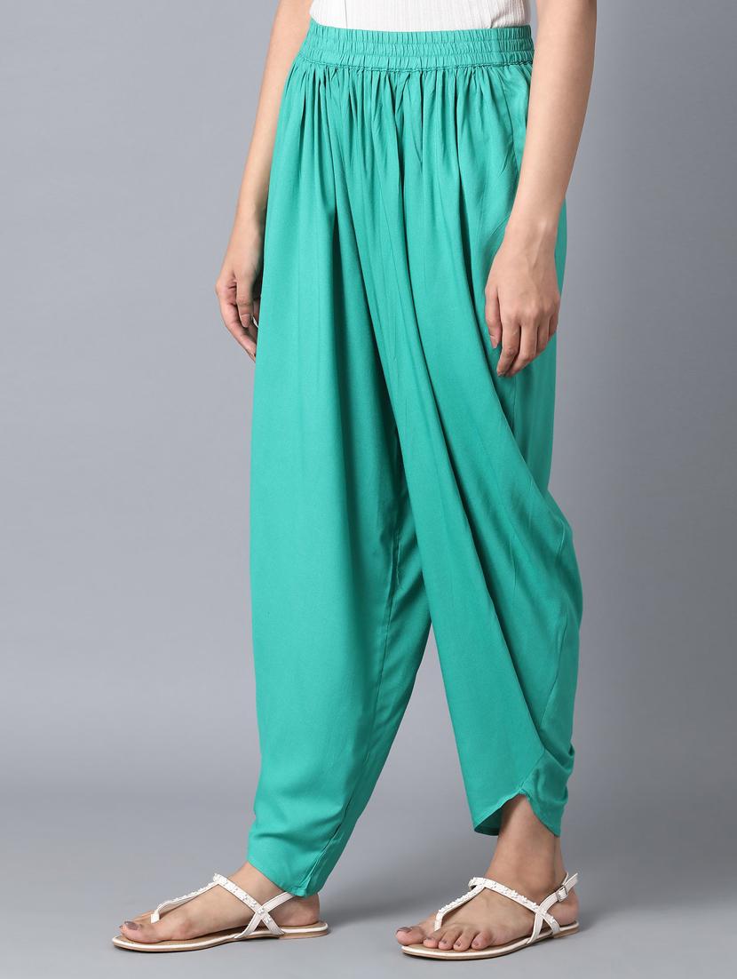 sea green cotton regular salwar - 18359343 - Standard Image - 2