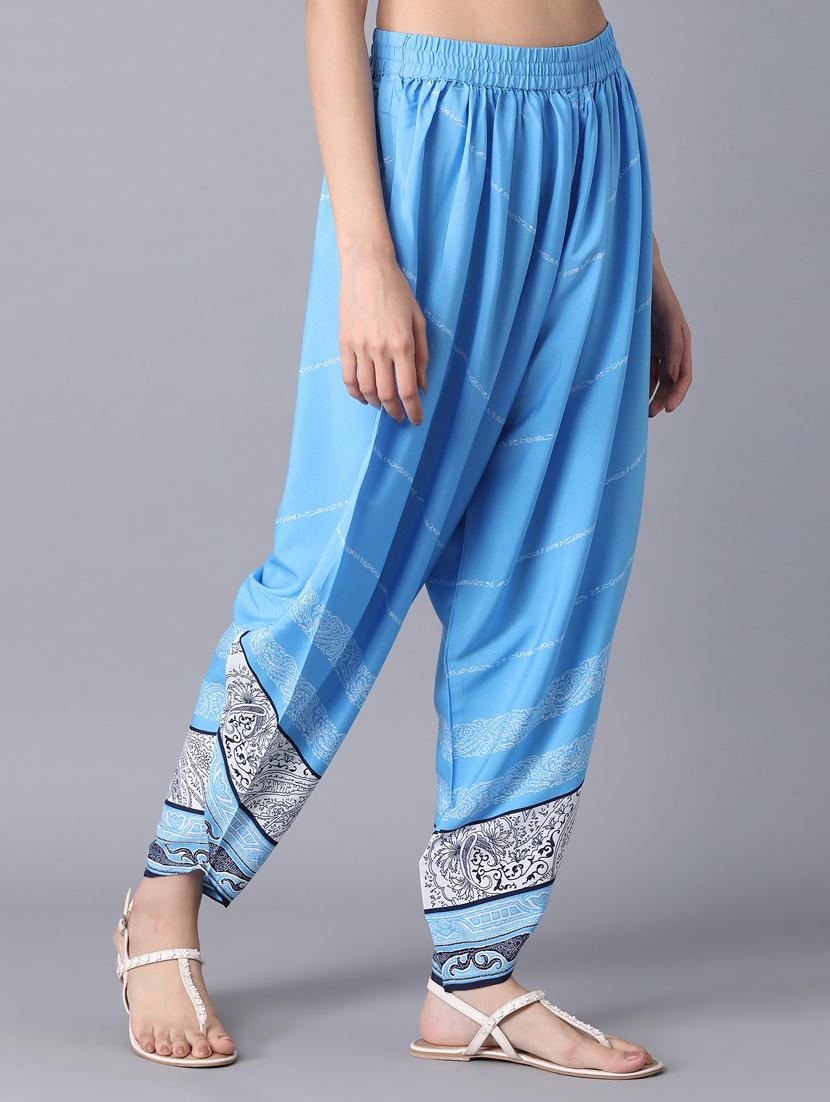 green cotton regular salwars - 18359345 - Standard Image - 2