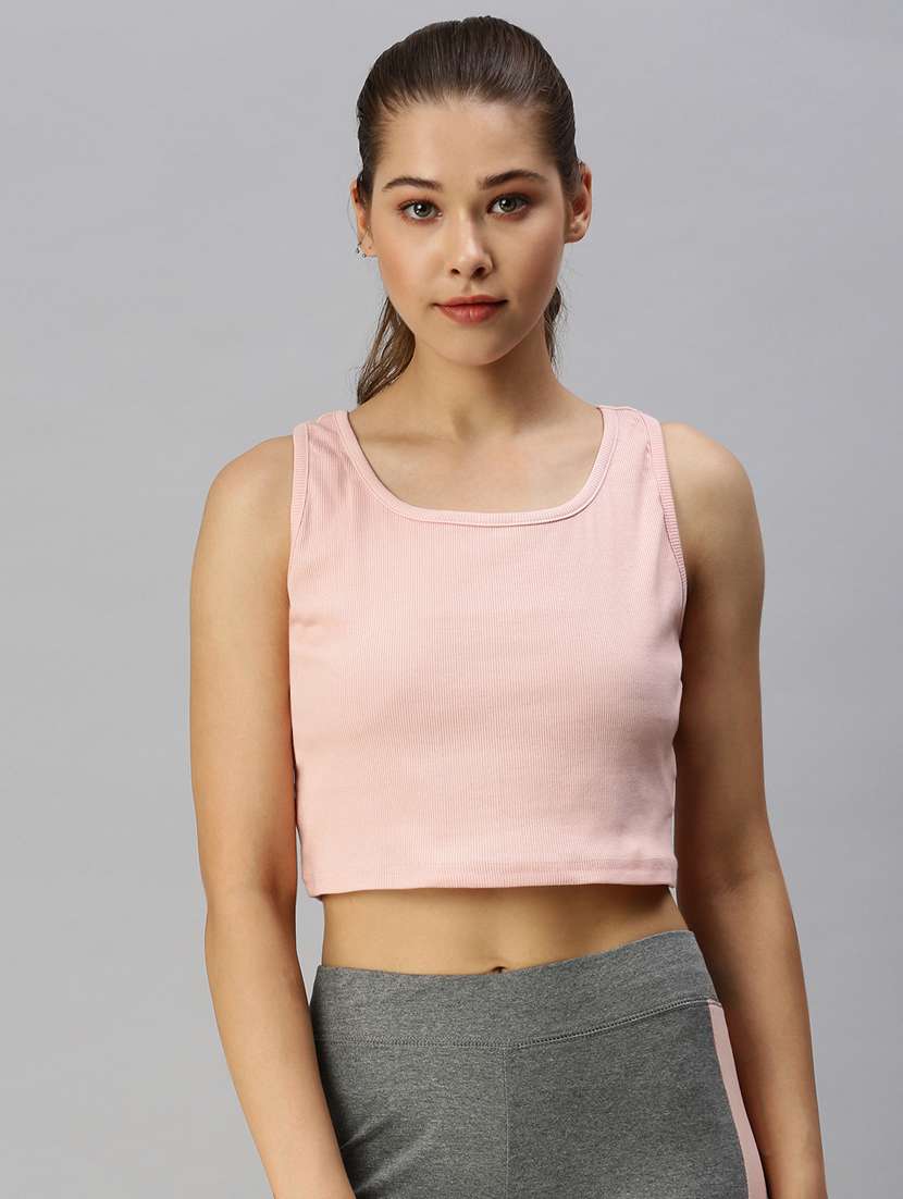women's crop scoop neck top - 18360165 -  Zoom Image - 0