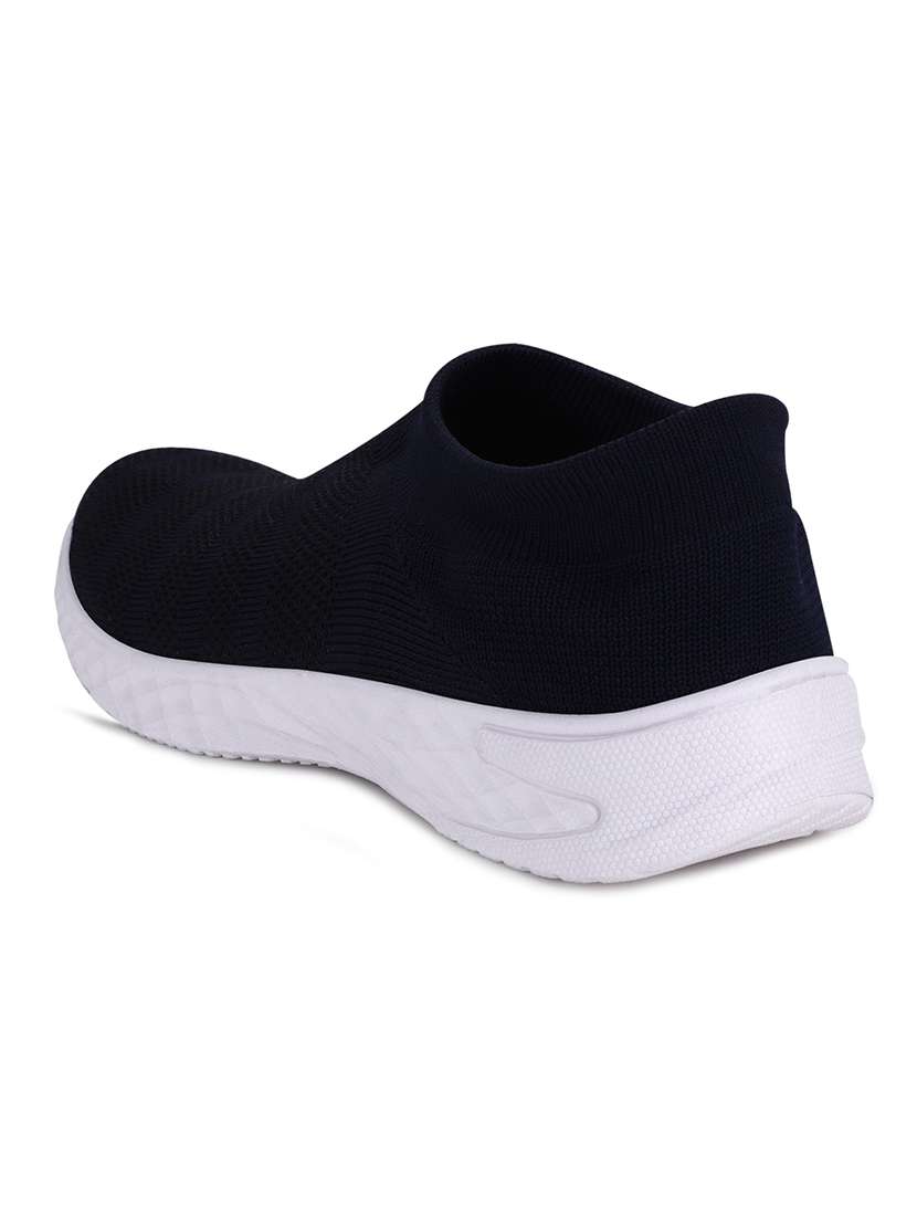 blue polyester slip on sports shoes - 18360607 -  Standard Image - 2