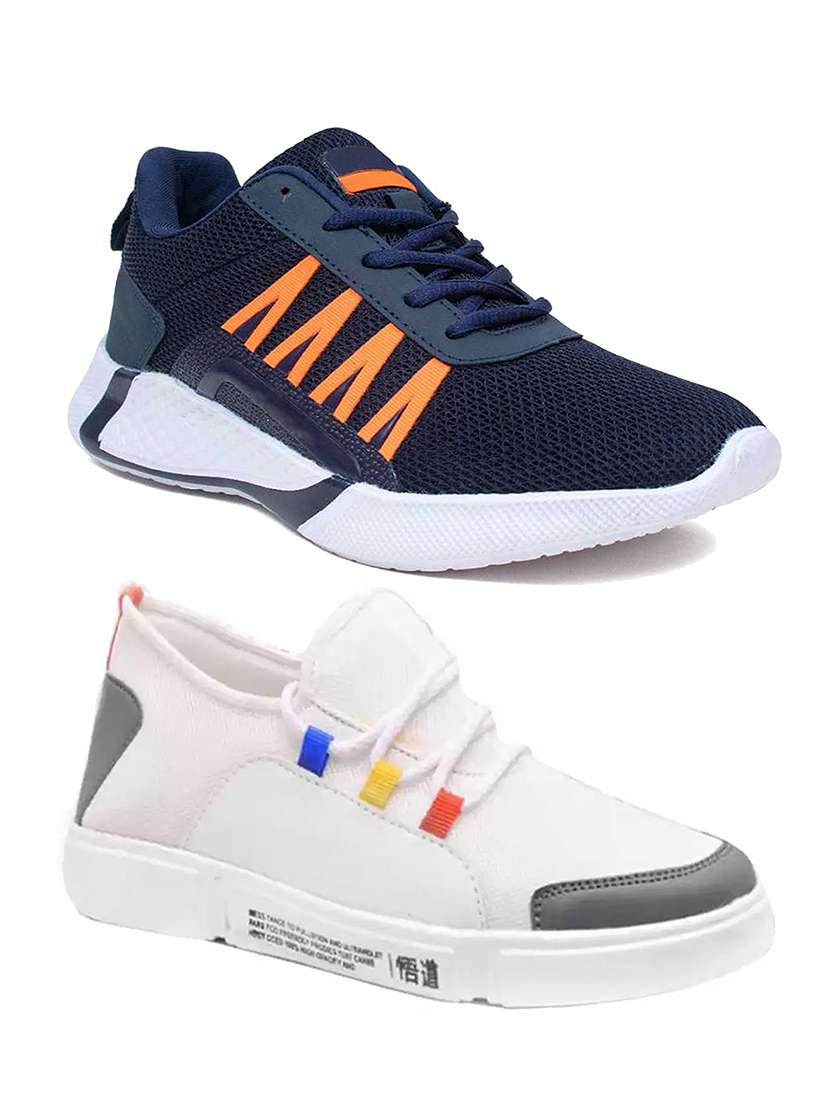 pack of 2 lace up sport shoes