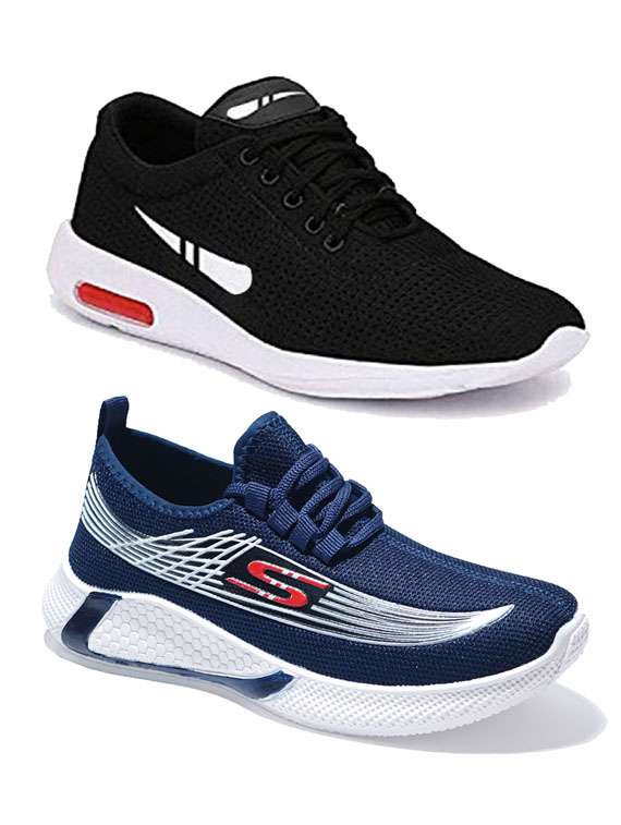 pack of 2 multi colored lace up sport shoe