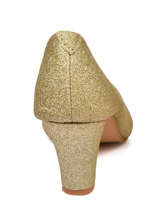 beige synthetic slip on pumps - 18361484 -  Standard Image - 2