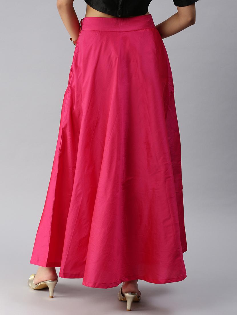 mid rise solid straight skirt - 18361808 - Standard Image - 2