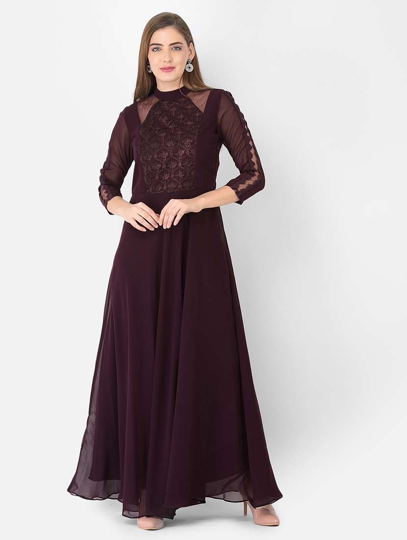 women's fit & flare maxi dress