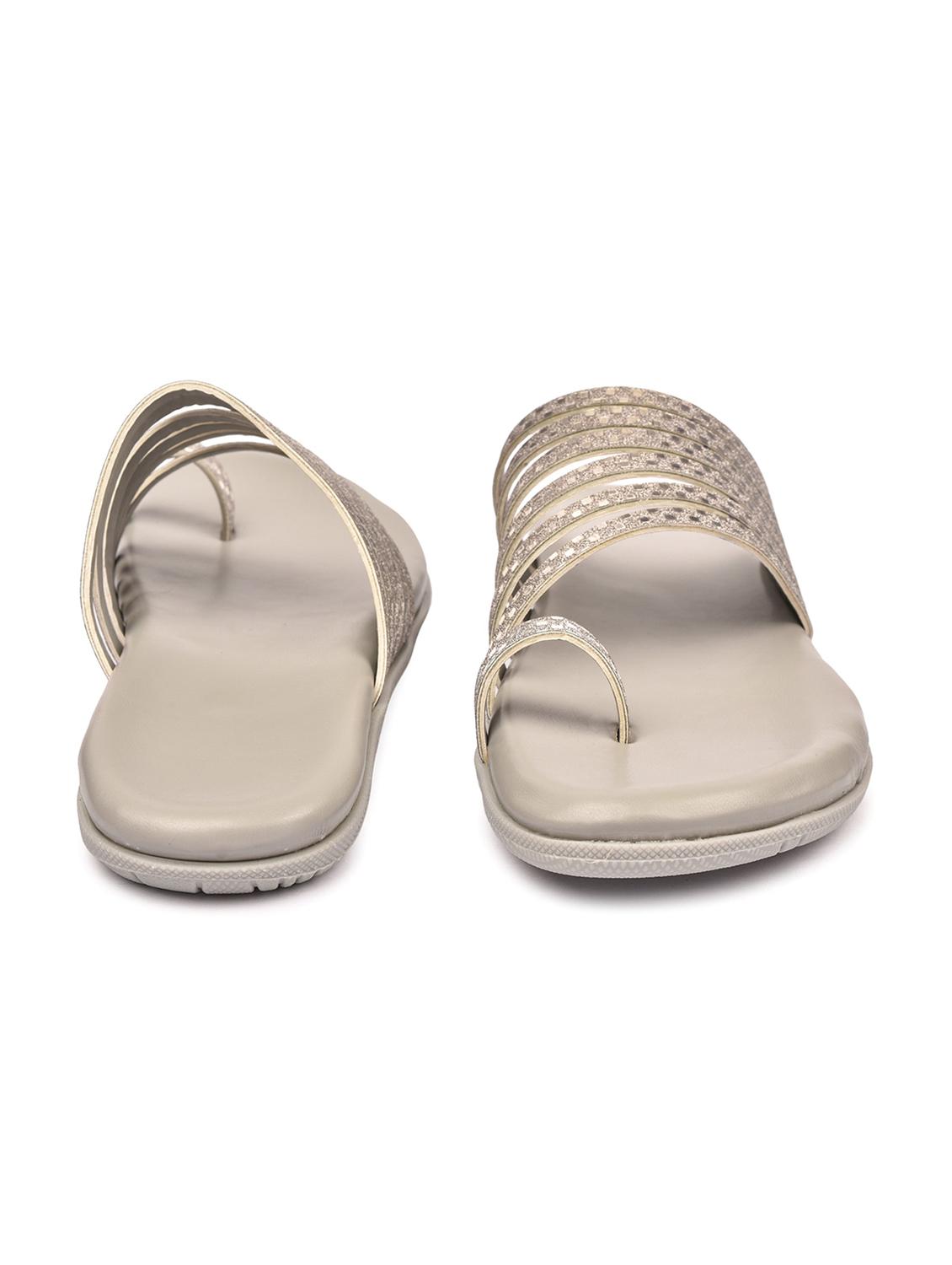 grey synthetic slip on sandals - 18362312 - Standard Image - 2