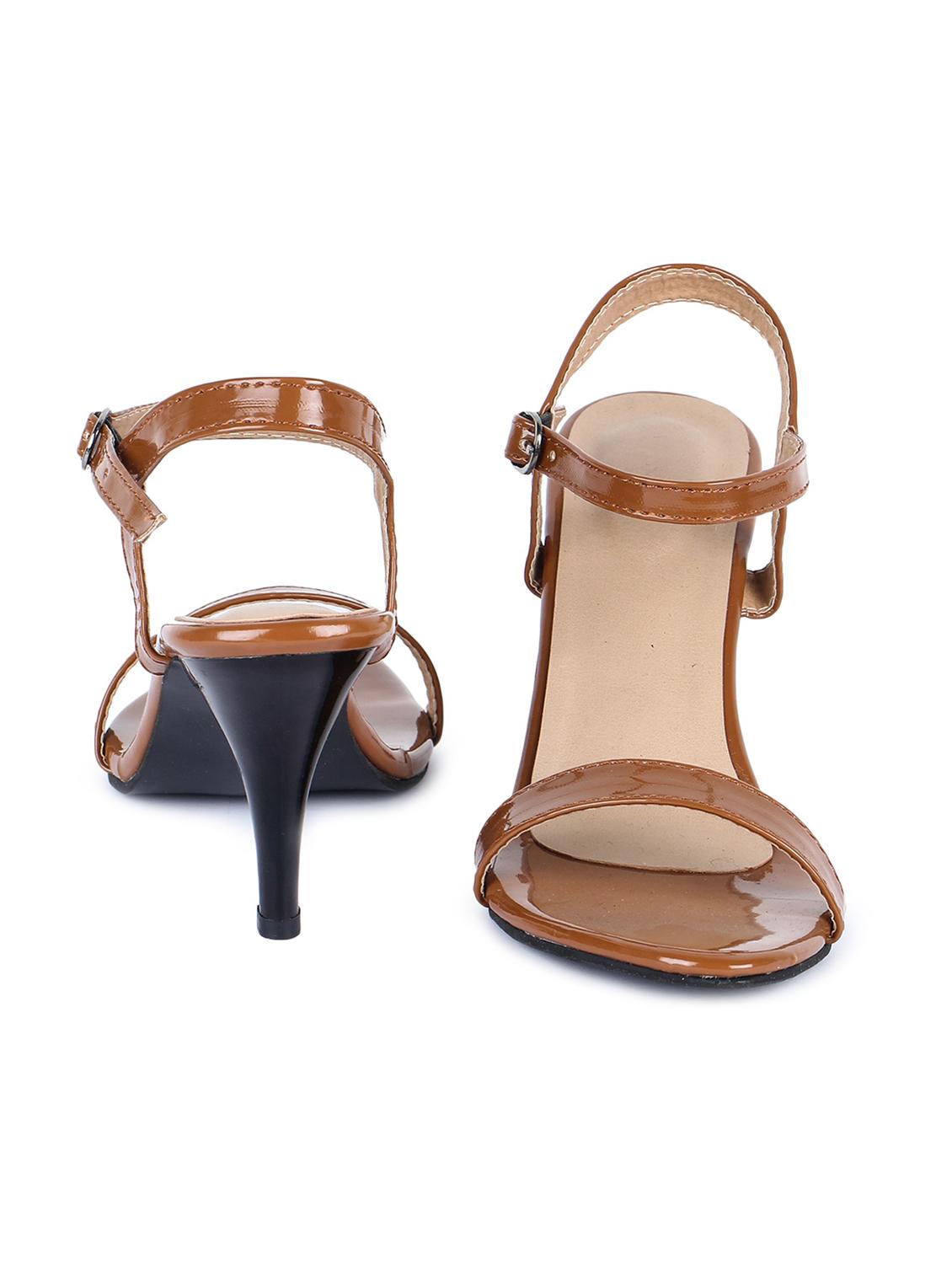 tan synthetic ankle strap sandals - 18362346 - Standard Image - 2