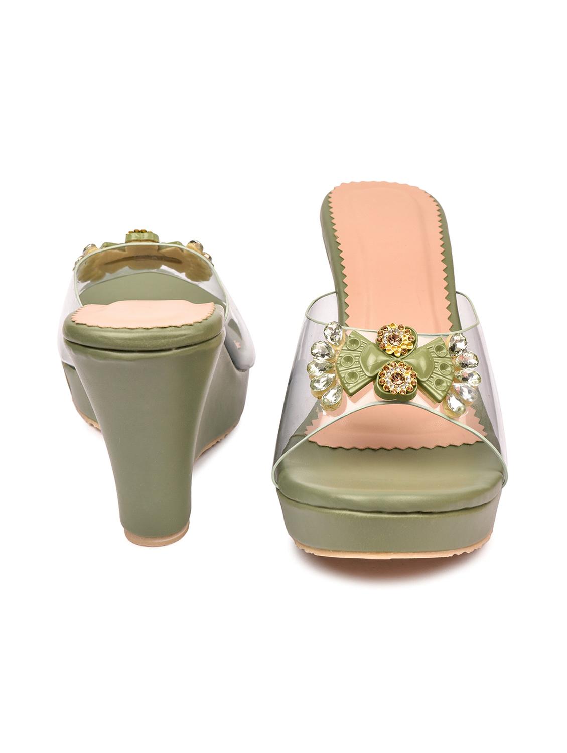 shimari's trendy collections of wedges sandal for women & girls. - 18362418 - Standard Image - 2